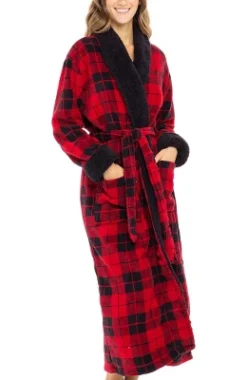 Women's Warm Winter Robe, Plush Fleece Full Length Long Bathrobe -Women Store GUEST 91336948 3329 4eb3 9dab a464f428c28b