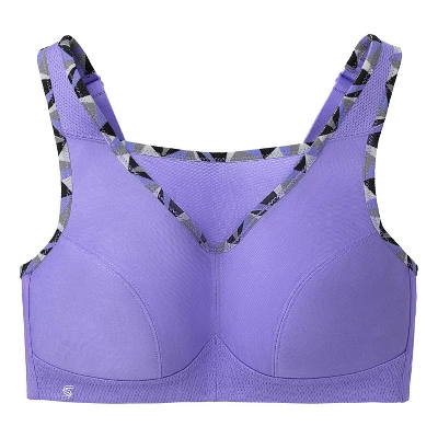Glamorise Womens No-Bounce Camisole Sports Wirefree Bra 1066 Purple 5 Glamorise Womens No-Bounce Camisole Sports Wirefree Bra 1066 Purple - Image 3