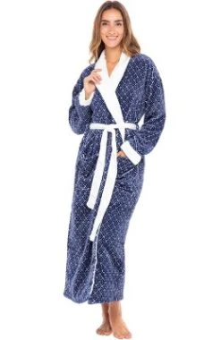 Women's Warm Fleece Winter Robe, Long Soft Plush Bathrobe -Women Store GUEST 94487c02 83dc 4221 907d eedad2330aa8