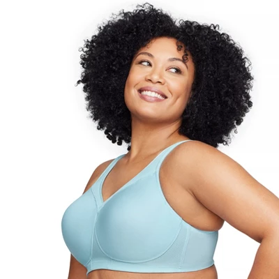 Glamorise Womens MagicLift Seamless Sports Wirefree Bra 1006 Frosted Aqua 4 Glamorise Womens MagicLift Seamless Sports Wirefree Bra 1006 Frosted Aqua - Image 2