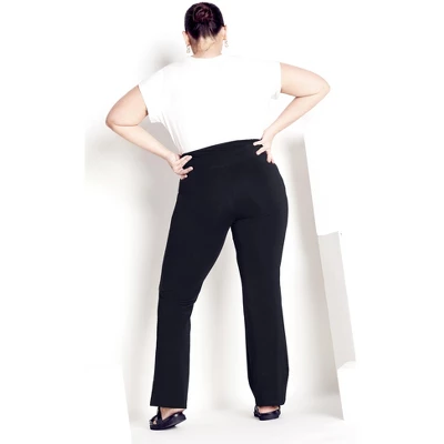 Women's Plus Size Supima® Bootleg Legging Black - Tall | AVENUE LEISURE 3 Women's Plus Size Supima® Bootleg Legging Black - Tall | AVENUE LEISURE