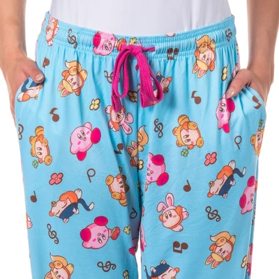 Kirby Women's Pajama Pants Character Costumes Adult Lounge Sleep Bottoms 3 Kirby Women's Pajama Pants Character Costumes Adult Lounge Sleep Bottoms - Image 2