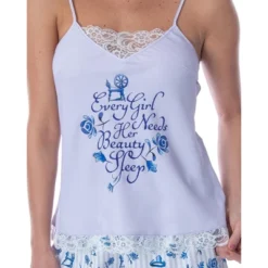 Disney Sleeping Beauty Women's Needs Her Beauty Sleep Lace Cami Pajama Set -Women Store GUEST 98d729f0 8c84 4dec bdaf a73c41727b67