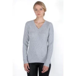 J CASHMERE Women's 100% Cashmere Cable-knit Long Sleeve Pullover V Neck Sweater -Women Store GUEST 9924a43a f9c2 43f9 813c 5023eaa3d542