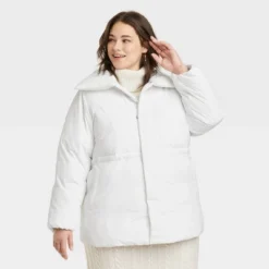 Women's Mid Length Relaxed Puffer Jacket - A New Day™ -Women Store GUEST 993b5f09 ed57 4fc5 8ad2 23763f85bbd5