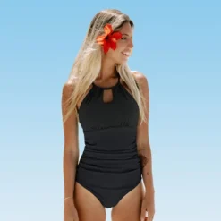 Women's Cutout High Neck Back Tie One Piece Swimsuit -Cupshe 16 Women's Cutout High Neck Back Tie One Piece Swimsuit -Cupshe -Women Store GUEST 998c3ce8 3b32 432a 88a7 257be18cd1f5