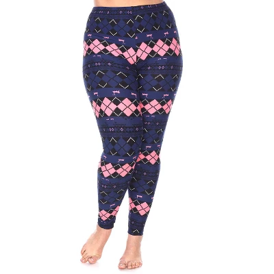 Women's Plus Size Printed Leggings - One Size Fits Most Plus - White Mark 21 Women's Plus Size Printed Leggings - One Size Fits Most Plus - White Mark - Image 19