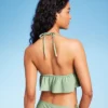 Women's Crochet Tie-Front Longline Bikini Top - Wild Fable™ Soft Green -Women Store GUEST 9ab37ca8 7238 422e 9900 c3e333576fea