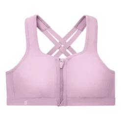 Glamorise Womens Zip Up Front-Closure Sports Wirefree Bra 9266 Lavender -Women Store GUEST 9bee9035 3a21 4a70 8eff 2bad5b6e3e45