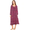 Women's Cotton Flannel Nightgown, Long Soft Sleep Dress