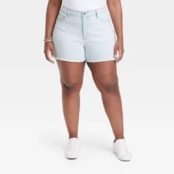 Women's High-Rise Denim Shorts - Ava & Viv™ Light Wash 7 Women's High-Rise Denim Shorts - Ava & Viv™ Light Wash -Women Store GUEST 9db3b725 c583 424c a91e f8bb915c6d04