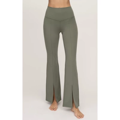 Yogalicious Womens Lux Mia High Elastic Free Waist Flare Leg Pant 6 Yogalicious Womens Lux Mia High Elastic Free Waist Flare Leg Pant - Image 4