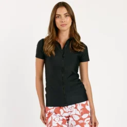 Calypsa Womens Full-Zip Adele Swim Top -Women Store GUEST 9e2165fd e362 4680 9e00 81b010a517ac