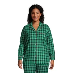 Lands' End Women's Long Sleeve Print Flannel Pajama Top -Women Store GUEST 9ebb24f2 bea9 4711 be09 b9783aa241b4