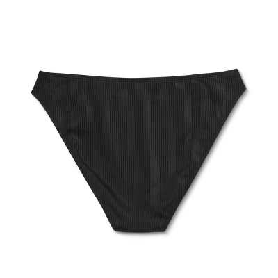 Women's Ribbed Scoop Front High Leg Cheeky Bikini Bottom - Wild Fable™ 8 Women's Ribbed Scoop Front High Leg Cheeky Bikini Bottom - Wild Fable™ - Image 6