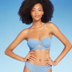 Women's Pucker Textured Light Lift Bandeau Bikini Top - Shade & Shore™ -Women Store GUEST 9fd2b67d 84c3 4ca4 bbd1 6955a0f8cdc7
