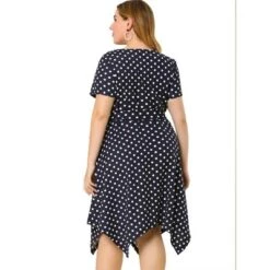 Agnes Orinda Women's Plus Size Polka Dots Wedding Elegant Spring Summer Midi Dresses -Women Store GUEST a05f18e4 2d70 4561 b2ea b1a16f263c90