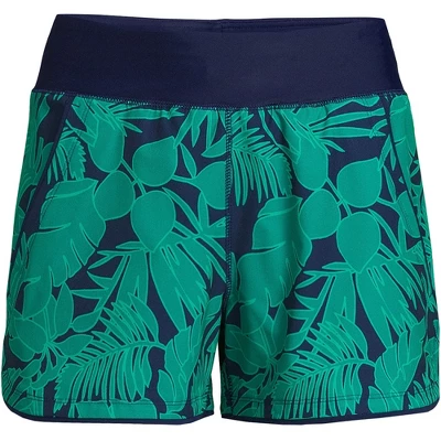 Lands' End Women's 3" Quick Dry Elastic Waist Board Shorts Swim Cover-up Shorts With Panty 17 Lands' End Women's 3" Quick Dry Elastic Waist Board Shorts Swim Cover-up Shorts With Panty - Image 15