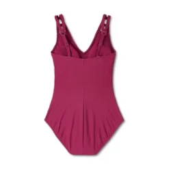 Women's Cut Out Strap One Piece Swimsuit - Aqua Green® Dark Red -Women Store GUEST a13728c4 1ce4 462e bde7 68f0ead42bec