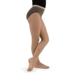 Capezio Women's Studio Basics Fishnet Seamless Tight - Girls