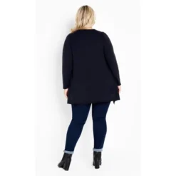 Women's Plus Size Johana Sweater - Navy | EVANS -Women Store GUEST a27abc0f c330 47a2 9682 5c6fa2b1007f