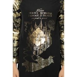 Juniors Harry Potter Marauders Map Raglan Nightgown Pajama Sleep Shirt -Women Store GUEST a2e2bc20 c2a7 4c8f 9697 11c24a36fe24