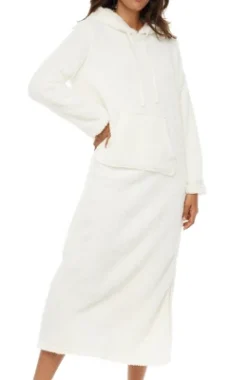 Women's Soft Plush Sweatshirt Robe, Long Hooded Fleece Loungewear -Women Store GUEST a2ea1862 a874 440d a285 ee1f6d61af5f