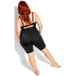 Women's Plus Size Azores Swim Short - Black | CITY CHIC