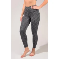 90 Degree By Reflex - Women's High Waist Space Dye 7/8 Ankle Leggings With Side Pockets -Women Store GUEST a38d78b2 1998 45d6 9f5a 6d3cce6278d2