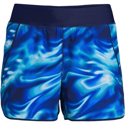 Lands' End Women's 3" Quick Dry Elastic Waist Board Shorts Swim Cover-up Shorts With Panty 11 Lands' End Women's 3" Quick Dry Elastic Waist Board Shorts Swim Cover-up Shorts With Panty - Image 9