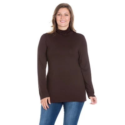 24seven Comfort Apparel Womens Plus Size Classic Long Sleeve Turtleneck 10 24seven Comfort Apparel Womens Plus Size Classic Long Sleeve Turtleneck - Image 8