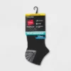 Hanes Premium Performance Women's Extended Size Lightweight 6+2 Bonus Pack No Show Athletic Socks - Black/Gray 8-12 -Women Store GUEST a53ec90d a6ff 456e 85db b2b794d8265b