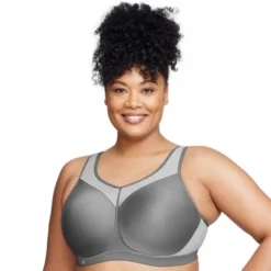 Glamorise Womens High Impact Wonderwire Sports Underwire Bra 9066 Gray -Women Store GUEST a5a57303 6d01 4fde 8840 2cd1cf05ed50