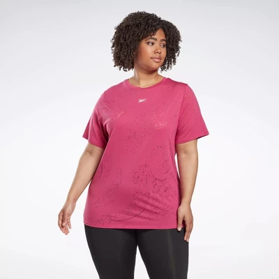 Reebok Burnout T-Shirt (Plus Size) Womens Athletic T-Shirts 8 Reebok Burnout T-Shirt (Plus Size) Womens Athletic T-Shirts - Image 6