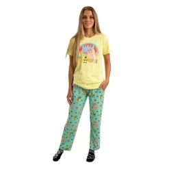 SpongeBob SquarePants Adult Juniors Sleepwear Set With Short Sleeve Tee And Sleep Pants -Women Store GUEST a66cb3a5 a652 49c1 9aa3 1fb02589e7bd