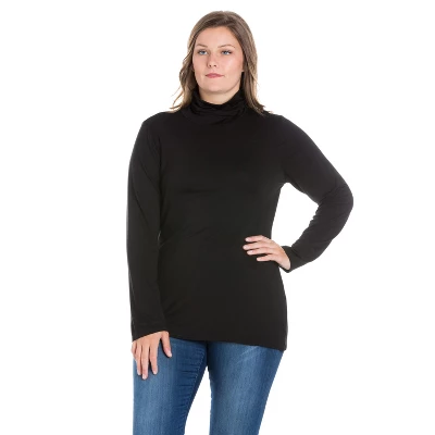 24seven Comfort Apparel Womens Plus Size Classic Long Sleeve Turtleneck 7 24seven Comfort Apparel Womens Plus Size Classic Long Sleeve Turtleneck - Image 5