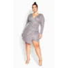 Women's Plus Size Razzle Dress - Metal | CITY CHIC -Women Store GUEST a7735938 26fb 4f00 b322 304c3e047c5a