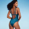 Women's Shirred Cup Underwire High Leg One Piece Swimsuit - Shade & Shore™ -Women Store GUEST a78ed416 c708 4a54 8358 12f8abeb0248
