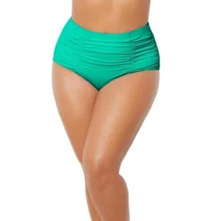 Swimsuits For All Women’s Plus Size Shirred High Waist Swim Brief -Women Store GUEST a7a2d188 61d9 4d3d 8e6d cd2d5c651ae7