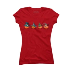 Junior's Design By Humans Halloween Pumpkins By Rabbitswork T-Shirt -Women Store GUEST a7cd2fca a3cb 458f ab37 fc1a569fca3f