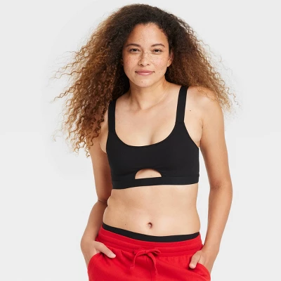 Women's Cotton Rib Cage Back Bralette - Colsie™ 7 Women's Cotton Rib Cage Back Bralette - Colsie™ - Image 5