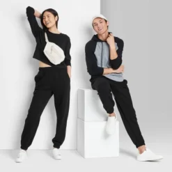 Women's High-Rise Fleece Sweatpants - Wild Fable™ -Women Store GUEST a8bfe3f5 b70e 4523 8f20 4b8c341bbd9c