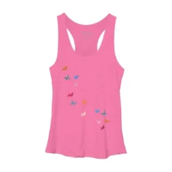 Women's Design By Humans Flying Paper Cranes Birds By Magnussons Racerback Tank Top 14 Women's Design By Humans Flying Paper Cranes Birds By Magnussons Racerback Tank Top -Women Store GUEST a9646788 dd31 4f86 ad32 8e4b7de2e793
