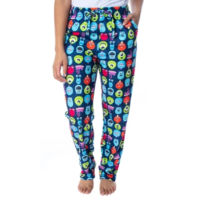 Disney Women's Monsters Inc. Allover Character Heads Sleep Pajama Pants Blue 6 Disney Women's Monsters Inc. Allover Character Heads Sleep Pajama Pants Blue - Image 4
