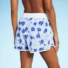 Women's 4" Inseam High Waist Lace-Up Board Shorts - Wild Fable™ Blue Floral Print -Women Store GUEST aa995792 f949 4297 8718 c04ef835116b