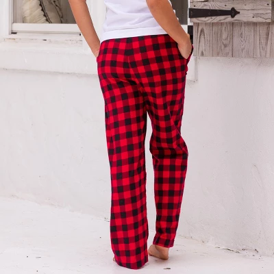 Women's Soft Cotton Flannel Pajama Pants, Warm Pj Bottoms 4 Women's Soft Cotton Flannel Pajama Pants, Warm Pj Bottoms - Image 2