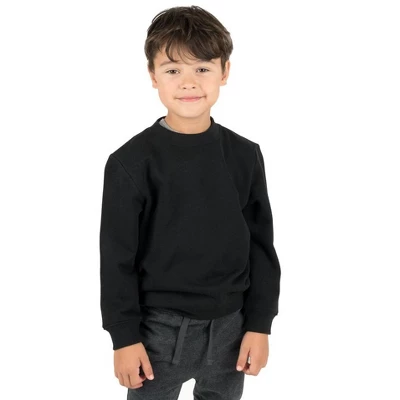 Leveret Kids Long Sleeve Neutral Solid Color Sweatshirt 3 Leveret Kids Long Sleeve Neutral Solid Color Sweatshirt