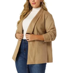 Agnes Orinda Women's Plus Size Jacket Drop Shoulder Moto Stretch Long Sleeves Drape Suede Cardigans 14 Agnes Orinda Women's Plus Size Jacket Drop Shoulder Moto Stretch Long Sleeves Drape Suede Cardigans -Women Store GUEST abe3b0cc 9b71 46b0 8707 08685a81b7b2