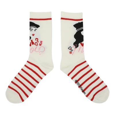 Emily In Paris Adult Crew Socks - 5-Pack Of Parisian Chic! 6 Emily In Paris Adult Crew Socks - 5-Pack Of Parisian Chic! - Image 4