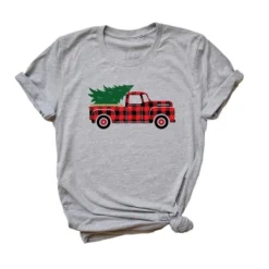 Simply Sage Market Women's Plaid Christmas Truck Short Sleeve Graphic Tee -Women Store GUEST ae1cf3a9 8453 46b8 91ca 34f0ef9a9c10